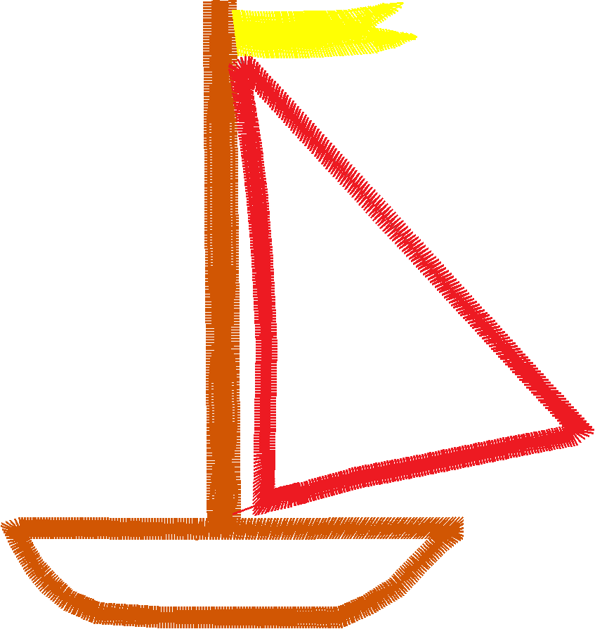 Toy Boat Applique Ver1