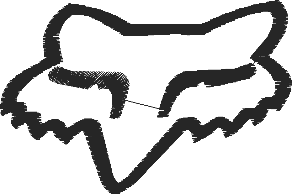 Outline Fox Head Sm