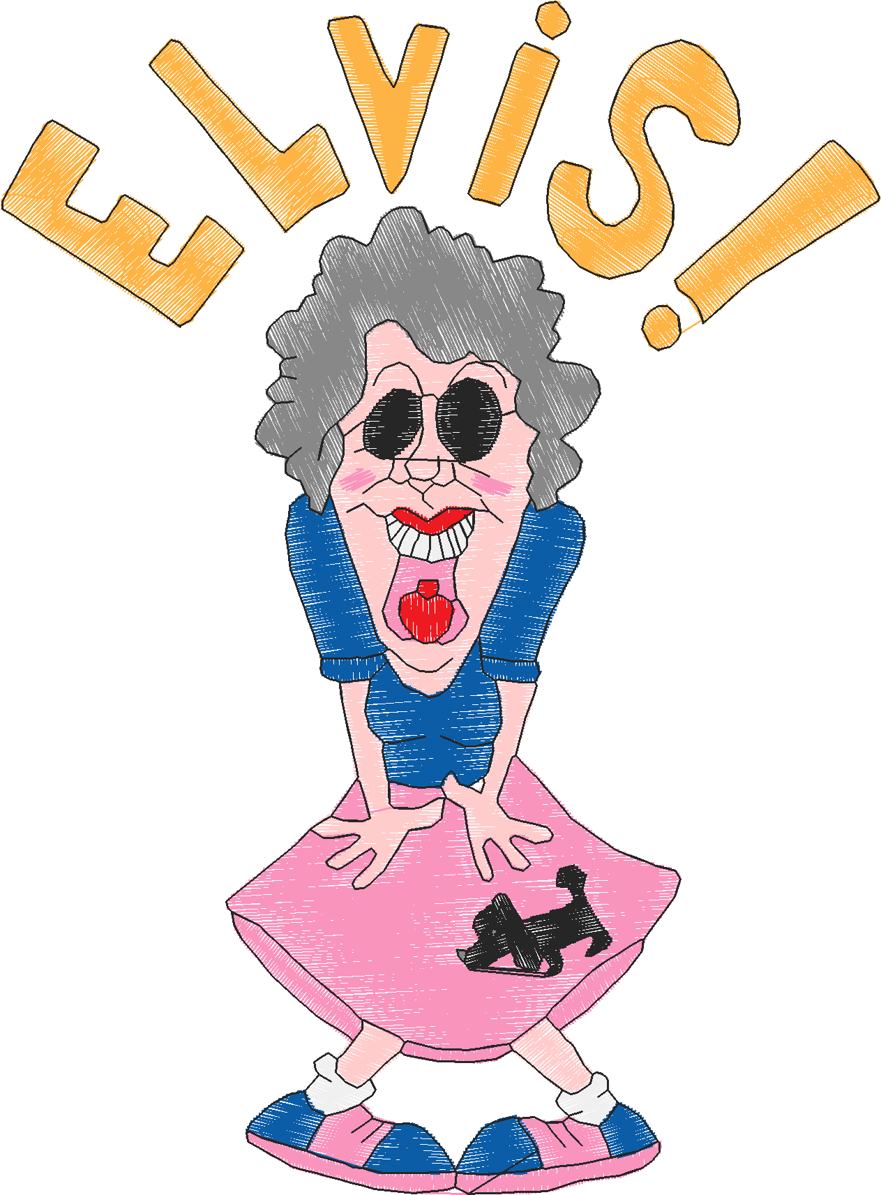 Golden Elvis 08 5x7